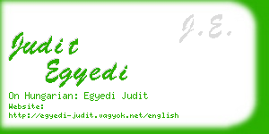 judit egyedi business card